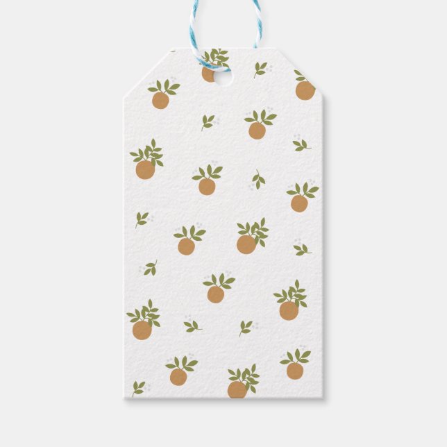 Para Presente Pequeno Portazinho Laranja/Obrigado Dando Etiqueta (Frente)