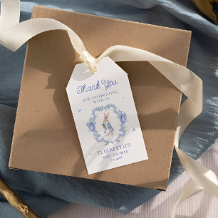 Para Presente Peter Rabbit Boy Chá de fraldas Obrigado Etiqueta 