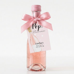 Para Presente Pop! A Etiqueta de Favor de Chuveiro de Noiva Rosa