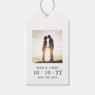 Para Presente Quadro de Fotografias   Salvar a data   Etiqueta p