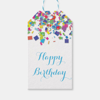 Para Presente Rainbow Confetti | Etiqueta de presentes
