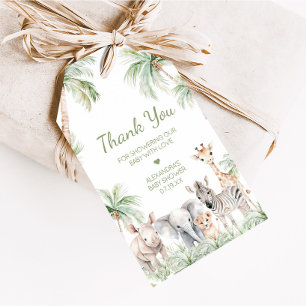 Para Presente Selva Safari Selvagem Um Animais Favorece Etiqueta