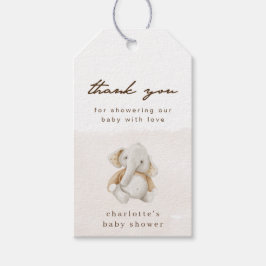 Para Presente Sexo Etiqueta de Favor do Chá de fraldas Elefante 