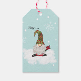 Para Presente Sinais de Gnome "Eu te amo" na etiqueta de present