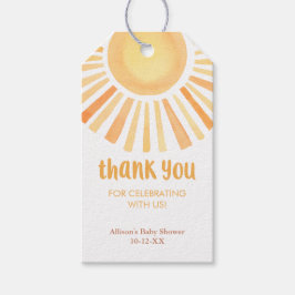 Para Presente Sunshine boho com etiqueta de favor do chá de fral