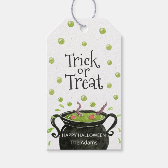 Para Presente Trick ou trate a etiqueta do Halloween (Frente)