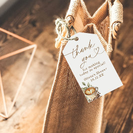 Para Presente Um Bebê está a criar Obrigado A Favorecer Etiqueta