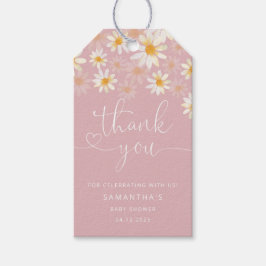 Para Presente Watercolor Wildflower Obrigado Etiqueta