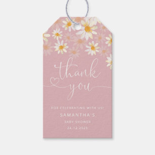 Para Presente Watercolor Wildflower Obrigado Etiqueta