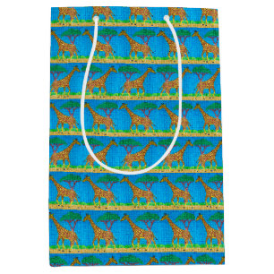 Para Presentes Média Girafa - Sacola de Presente