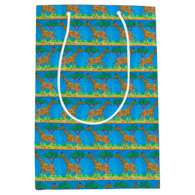Para Presentes Média Girafa - Sacola de Presente (Frente)
