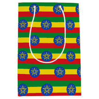 Para Presentes Média Sacola de presente com a bandeira da Etiópia