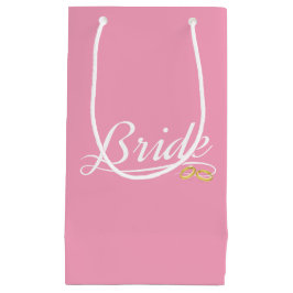 Para Presentes Pequena Noiva Elegante Calligraphy de Casamento | Sacola d
