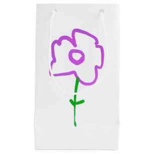 PARA PRESENTES PEQUENA SACOLA DE PRESENTE ESTILO DE DESIGN DE FLOR 