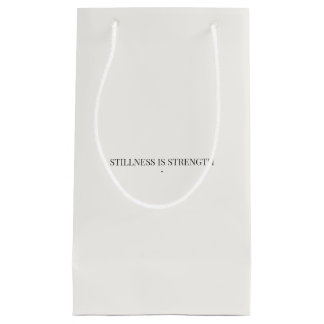 Para Presentes Pequena Sacola de Presente Minimalista Força na Quietude