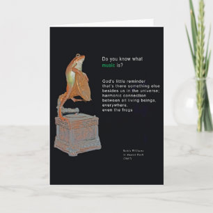 Para que serve a música? Cartão