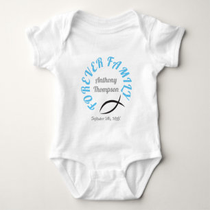 Para sempre camisa cristã do dia da adopção da