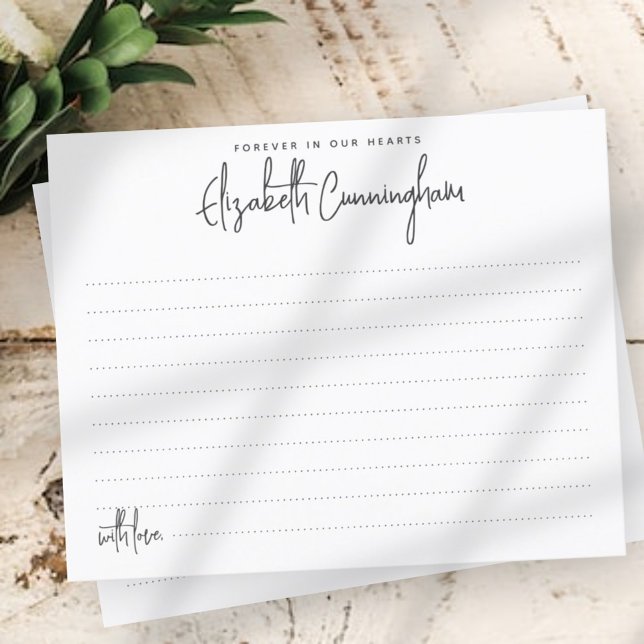 Para sempre em nosso Cartão de Atendimento Minimal (Criador carregado)