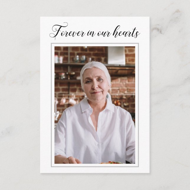 Para Sempre Em Nosso Cartão De Oração De Coração C (Frente)