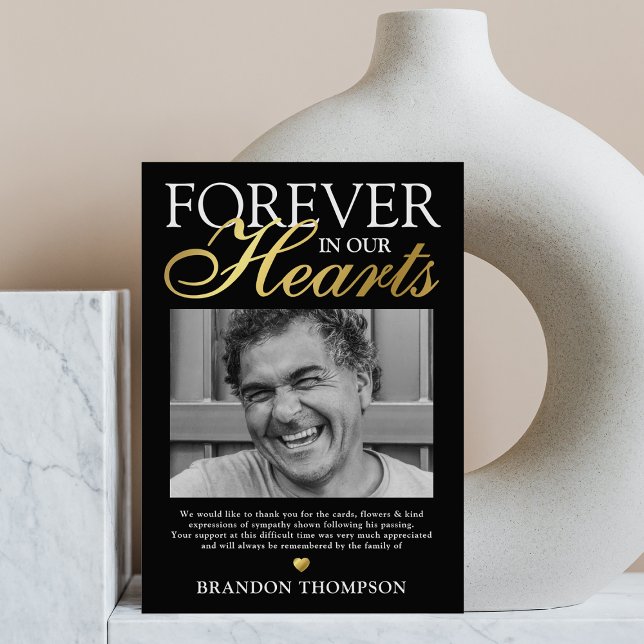 Para sempre em nosso Cartões de agradecimentos Fun (Criador carregado)