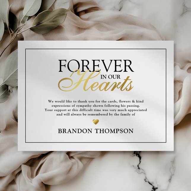 Para sempre em nosso Cartões de agradecimentos Fun (Criador carregado)