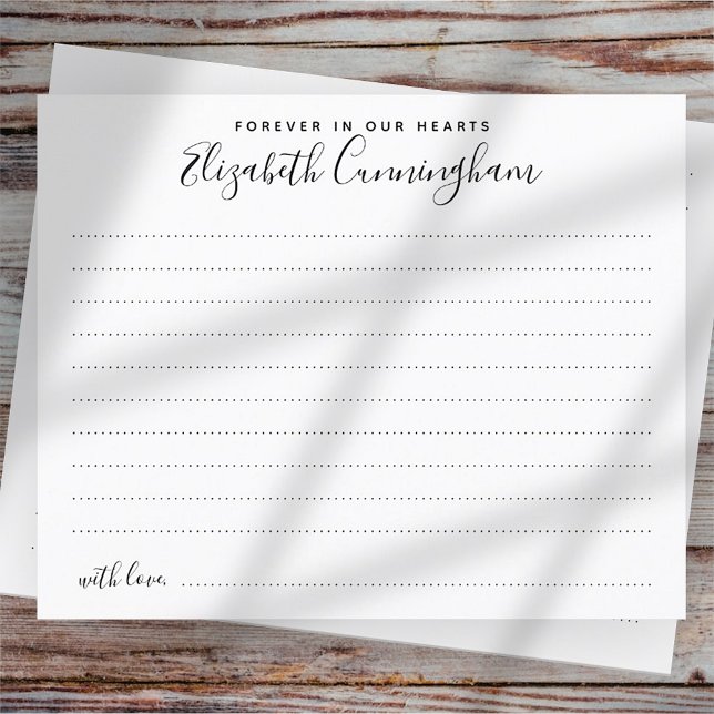 Para sempre em nosso Coração Atendimento Funeral E (Criador carregado)