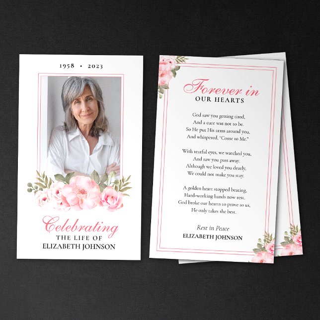 Para Sempre Em Nossos Corações Cartão com fotos Me (Criador carregado)