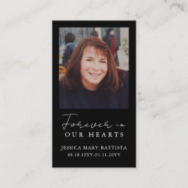 Para sempre em nossos corações Simples Cartão de O