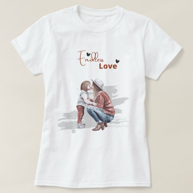"Para sempre minha menina: Uma camisa de amor de m (Frente do Design)