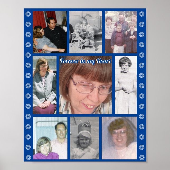 Para Sempre no Meu Coração Pôster Memorial de Nove (Frente)