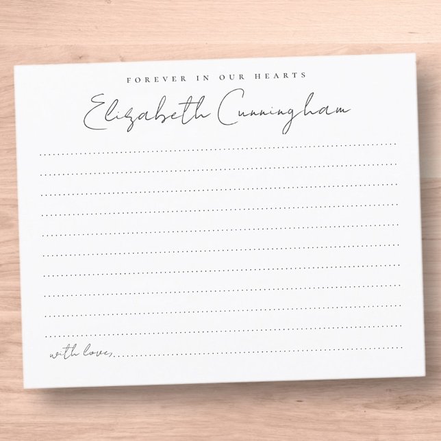 Para sempre no nosso Cartão de Atendimento Funeral (Criador carregado)