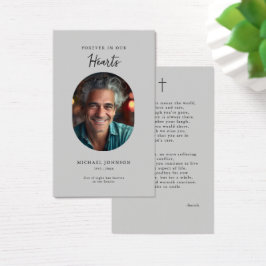 Para sempre no nosso Cartaz de Oração Funeral Cató