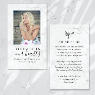 Para sempre no nosso coração Foto Cartão de Oração