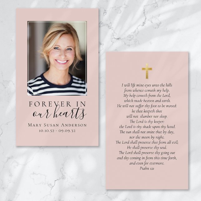 Para sempre no nosso coração Foto Cartão de Oração (Criador carregado)