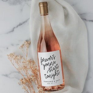 Para sempre personalizou etiquetas do vinho do