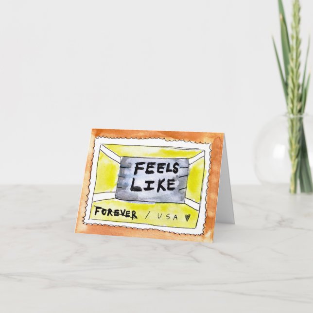 Para sempre| Quarentena COVID-19 Cartão Coronavíru (Frente)