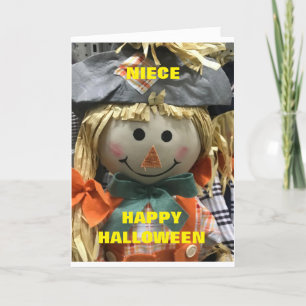 **PARA SOBRINHA JOVEM** NO CARTÃO DE HALLOWEEN