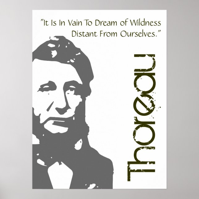 Para Sonhar Com A Selvagem Thoreau Poster (Frente)