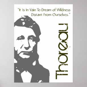 Para sonhar do poster de Thoreau do Wildness