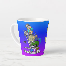 Para sua caneca azul-roxa de 50 anos