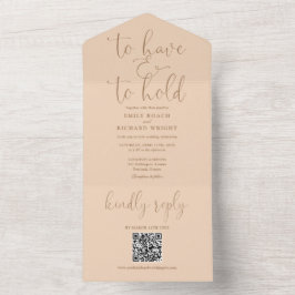 Para Ter E Segurar Código QR Casamento Pêssego Sua