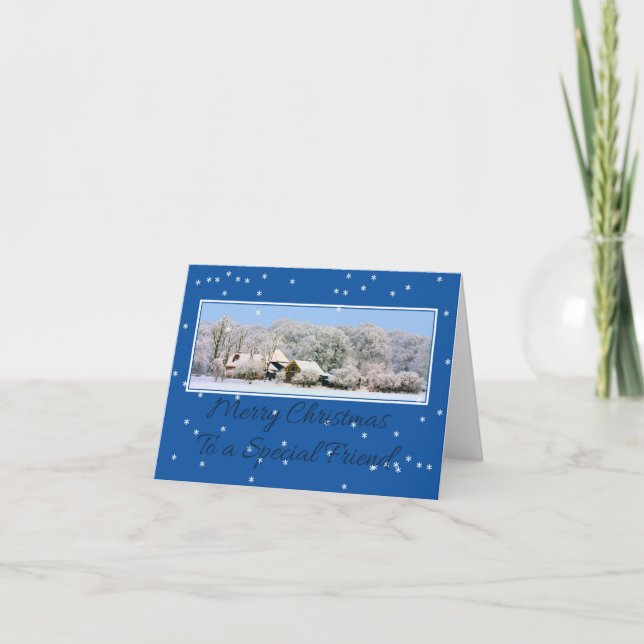 Para um amigo especial Feliz Cartão de Natal (Frente)