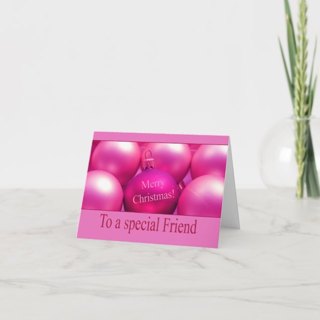 Para um amigo especial Feliz Cartão de Natal (Frente)