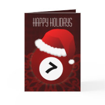 para um jogador de bilhar Cartões de Natal