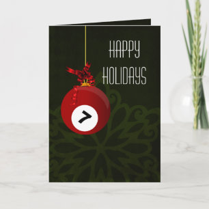 para um jogador de bilhar Cartões de Natal