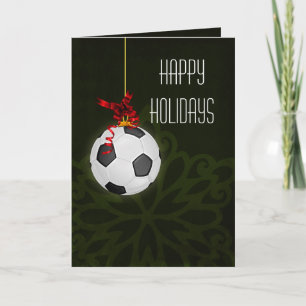 para um jogador de futebol Cartões de Natal