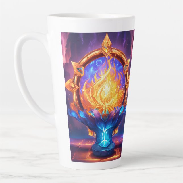 Para uma caneca com cheio de solteiro colorido (Esquerda)