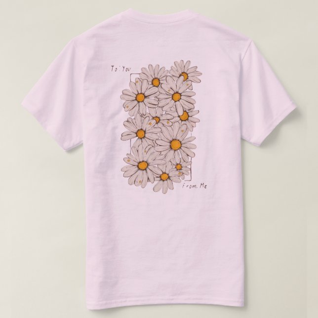 "Para: Você, De: Eu" – Camiseta Presente de Margar (Verso do Design)