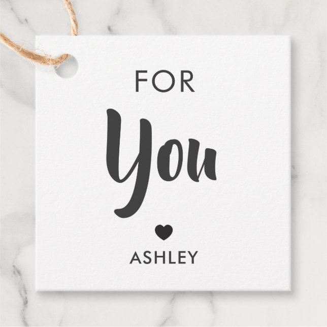 Para Você, Etiqueta De Presente, Qualquer Etiqueta (Frente)