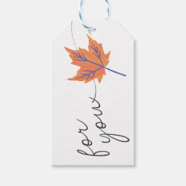 para você, etiqueta simples branca